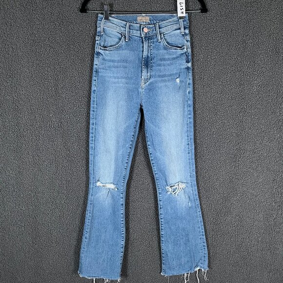 Mother The Hustler Ankle Fray in Understudy Jeans - Women's Size 24*26 - Blue - Picture 1 of 10